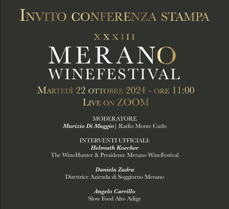 33^ edizione di Merano WineFestival, in scena dall’8 al 12 novembre 2024